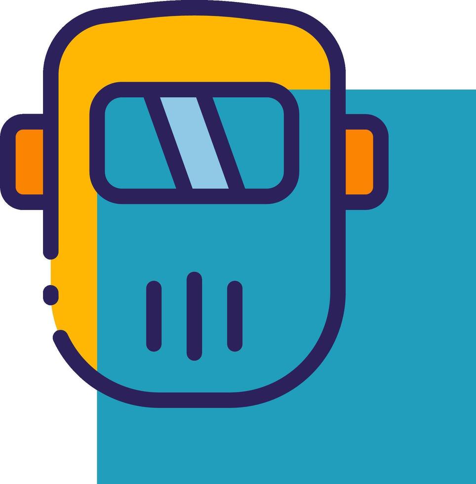 Welding helmet icon vector