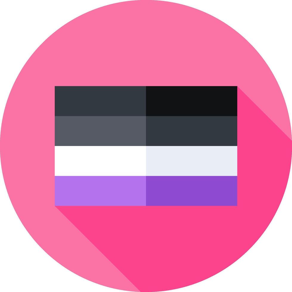A purple and black flag with a pink background vector