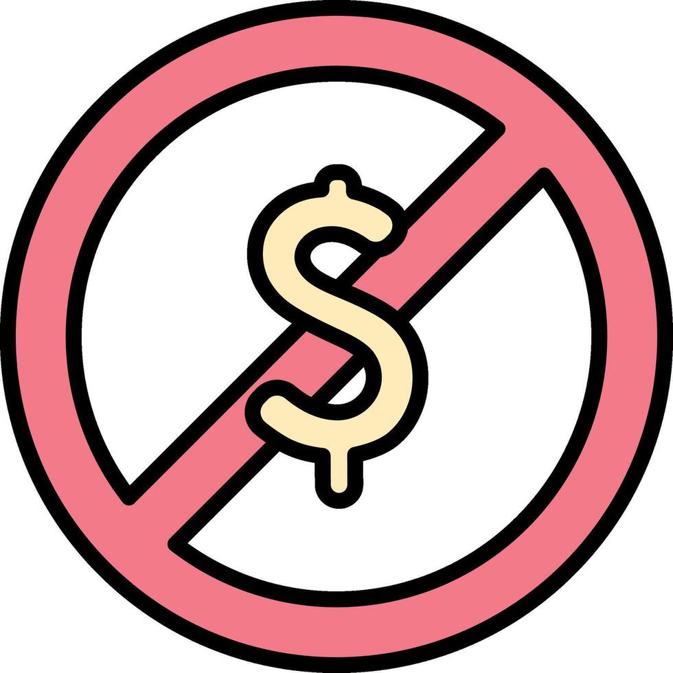 No money sign illustration vector
