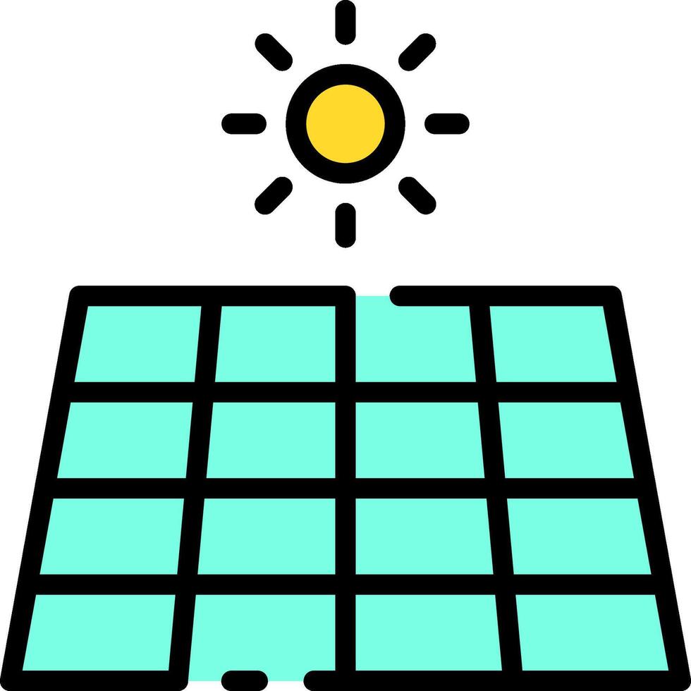 Solar panel icon illustration vector