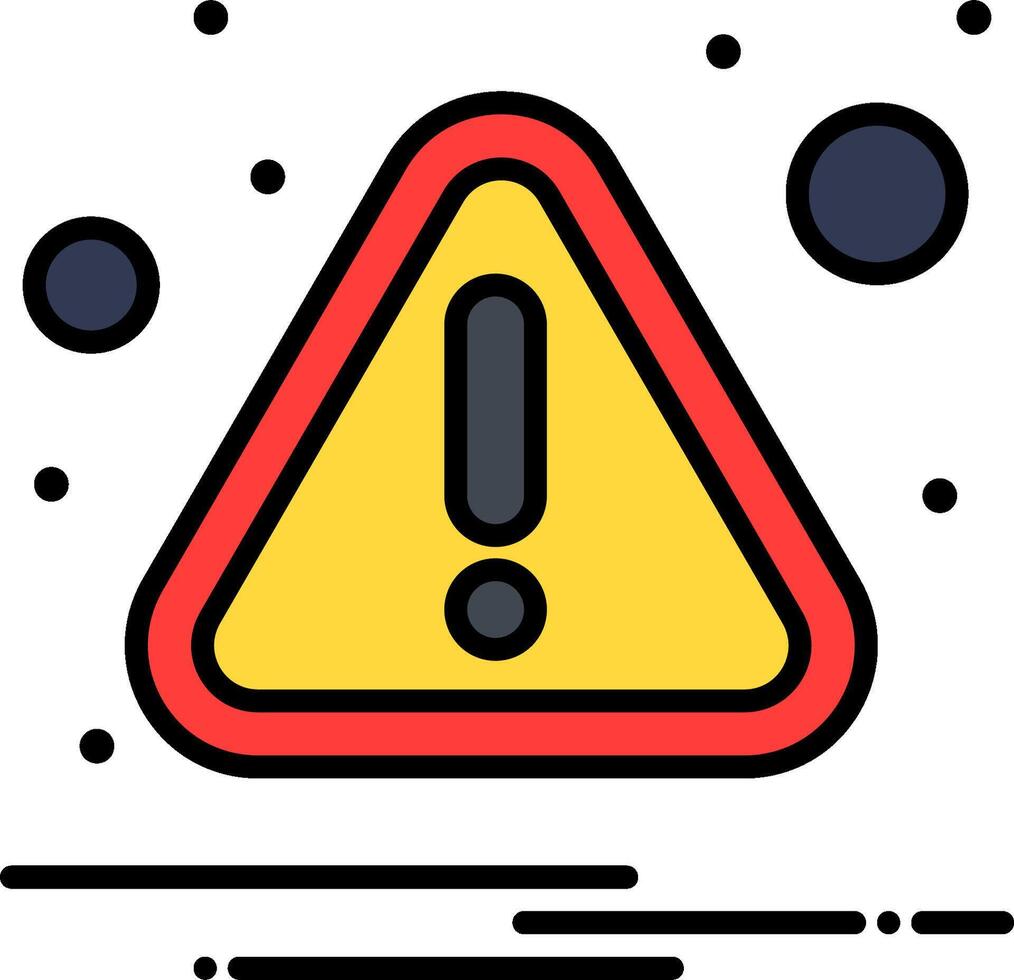 A warning sign with a red triangle and yellow warning symbol vector