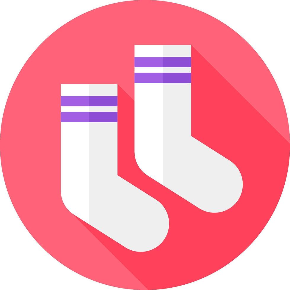 Socks icon flat design vector