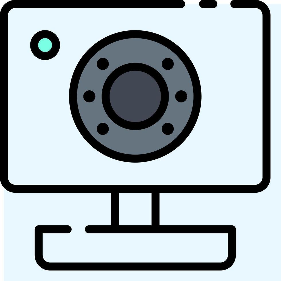 A camera icon on a white background vector