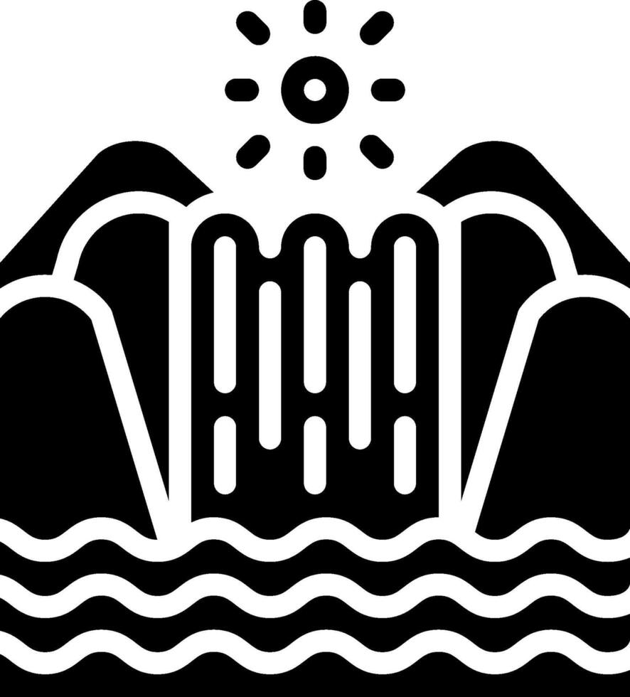 Waterfall illustration design vector