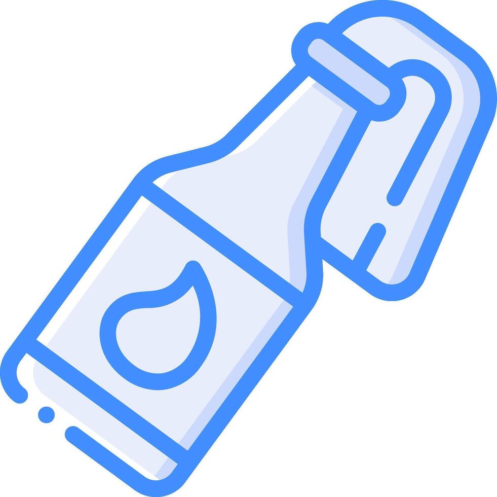 A bottle with a water drop on it vector