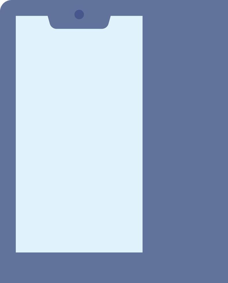 A smartphone with a blank screen on a white background vector