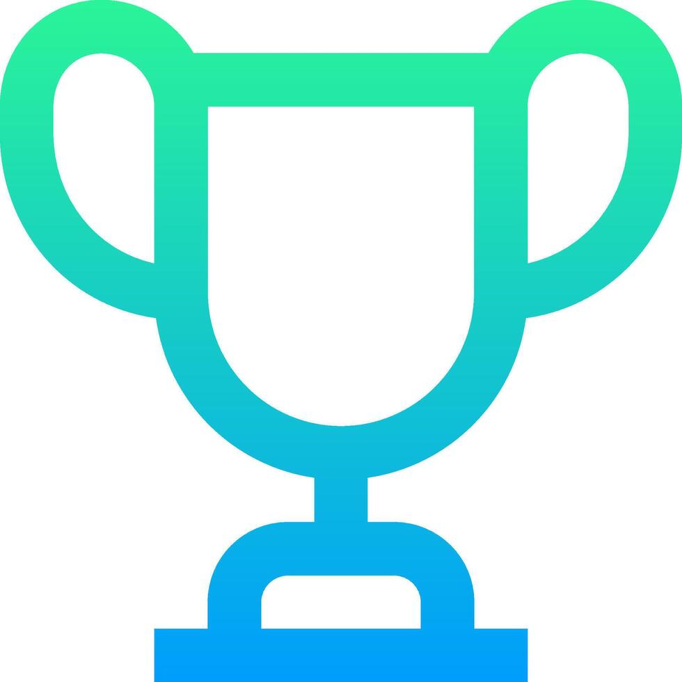 A trophy cup icon on a white background vector