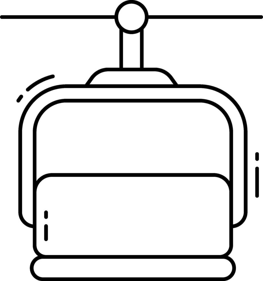 Cable car icon vector