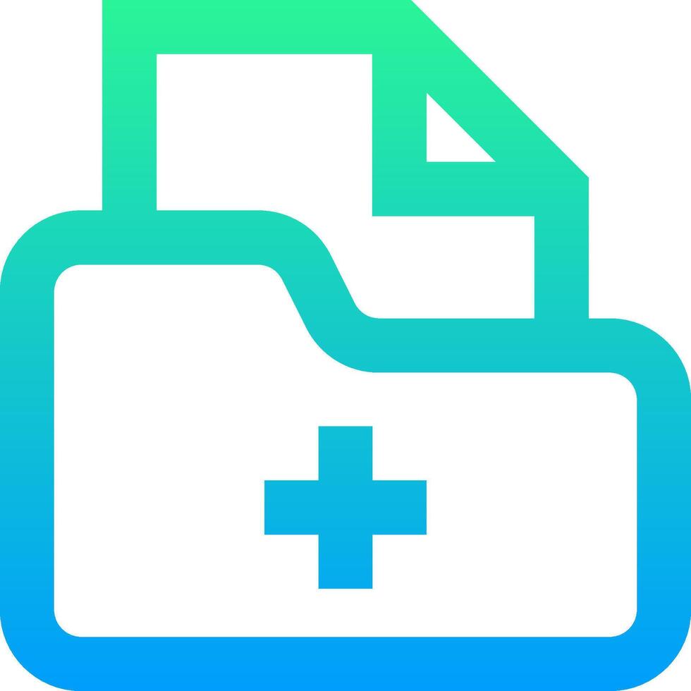 A folder with a cross on it vector