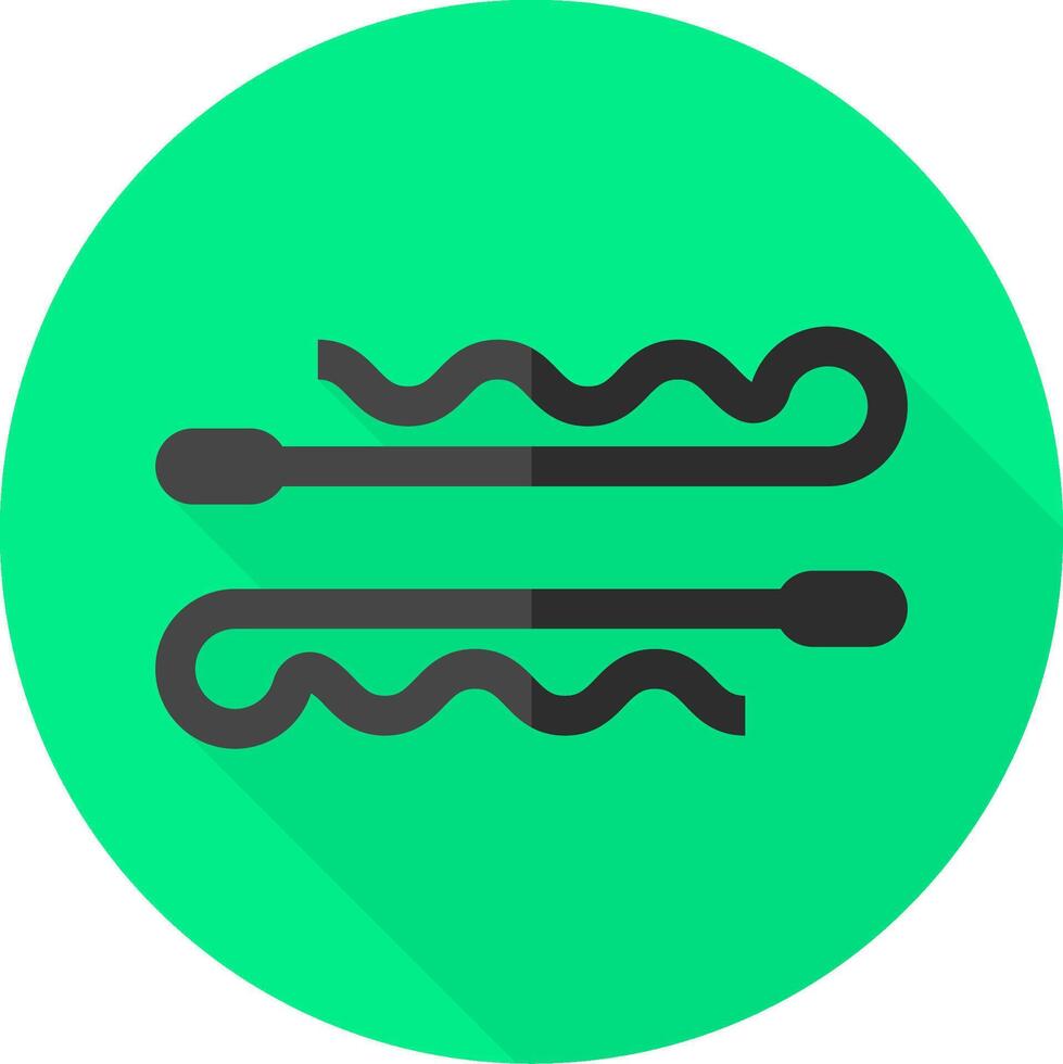 A flat icon of a pair of scissors vector