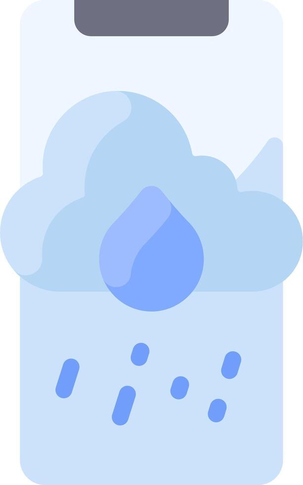 A cloud with rain drops on it vector