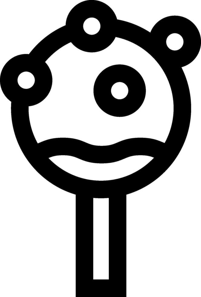 A black and white logo of a mushroom vector