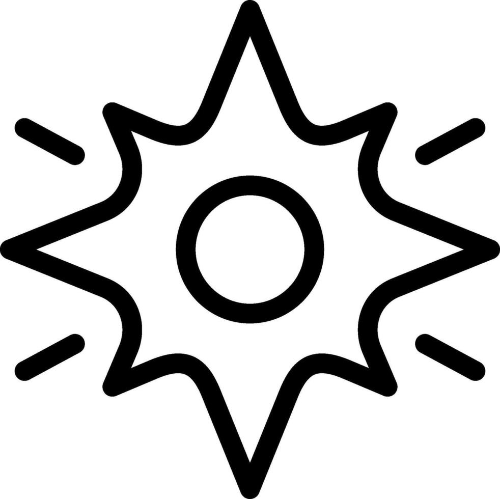 Sun icon illustration vector