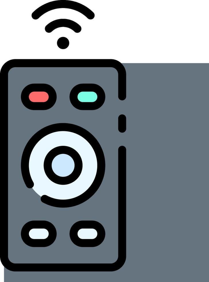 A remote control with a wifi symbol on it vector