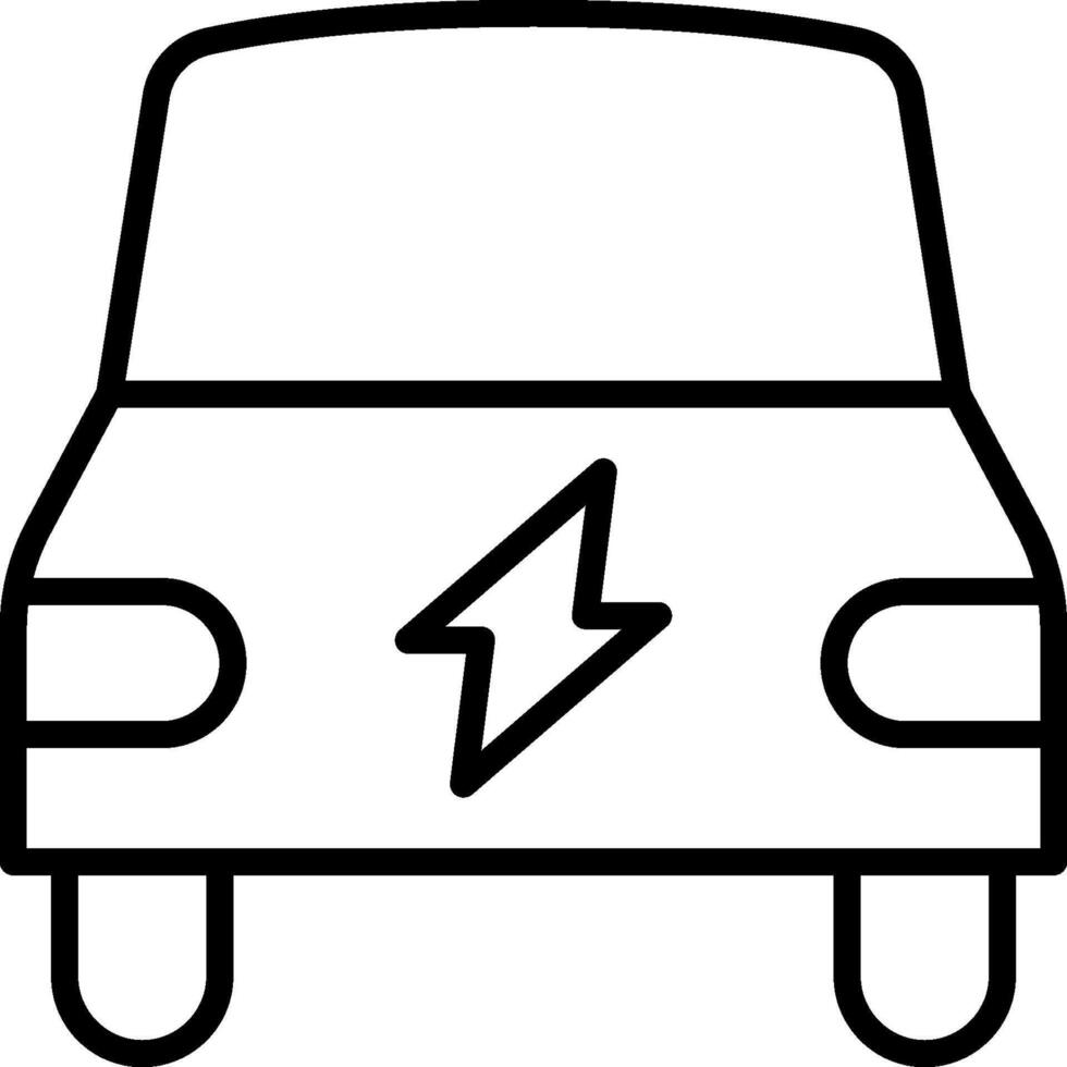 Electric car icon illustration vector