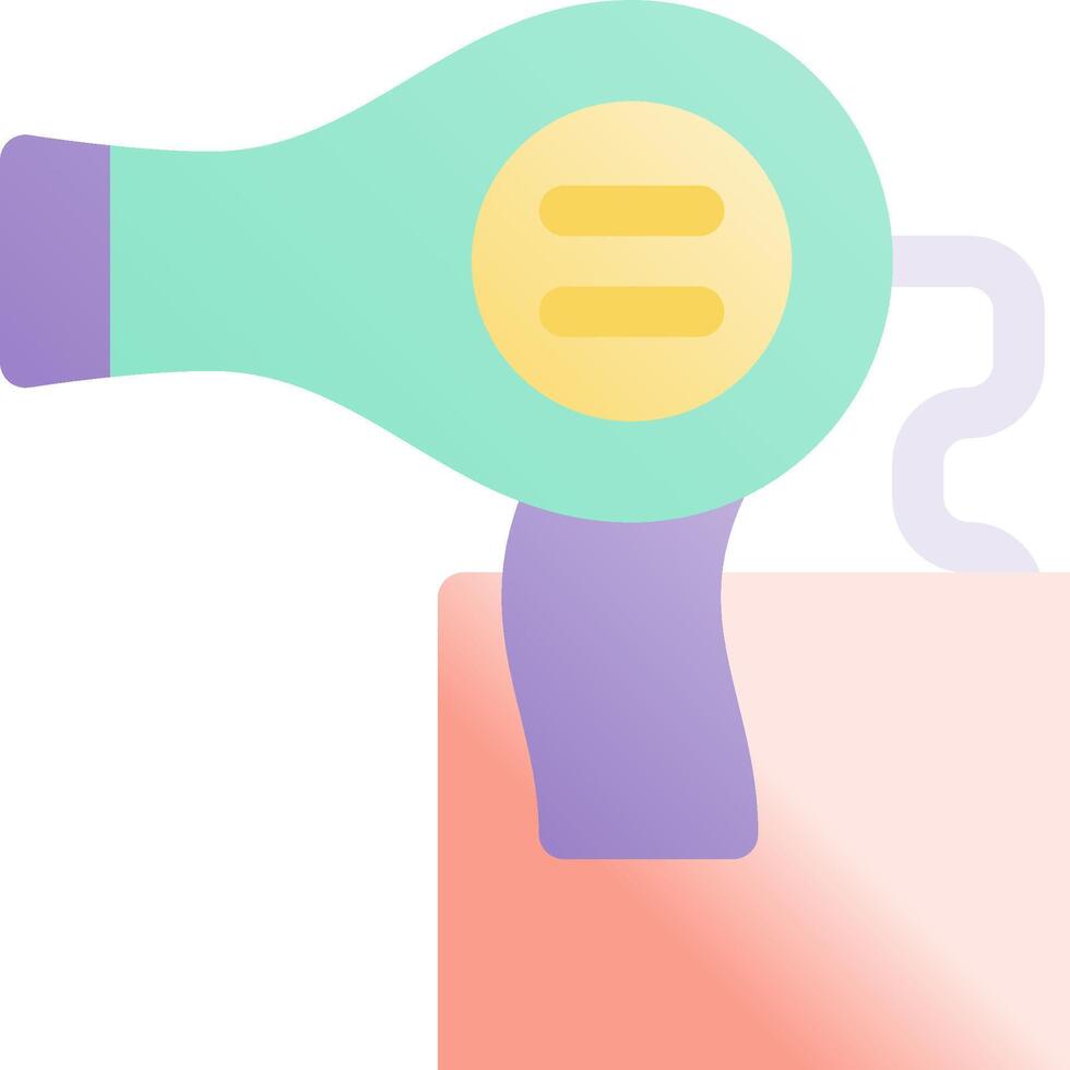 A blow dryer with a pink box vector