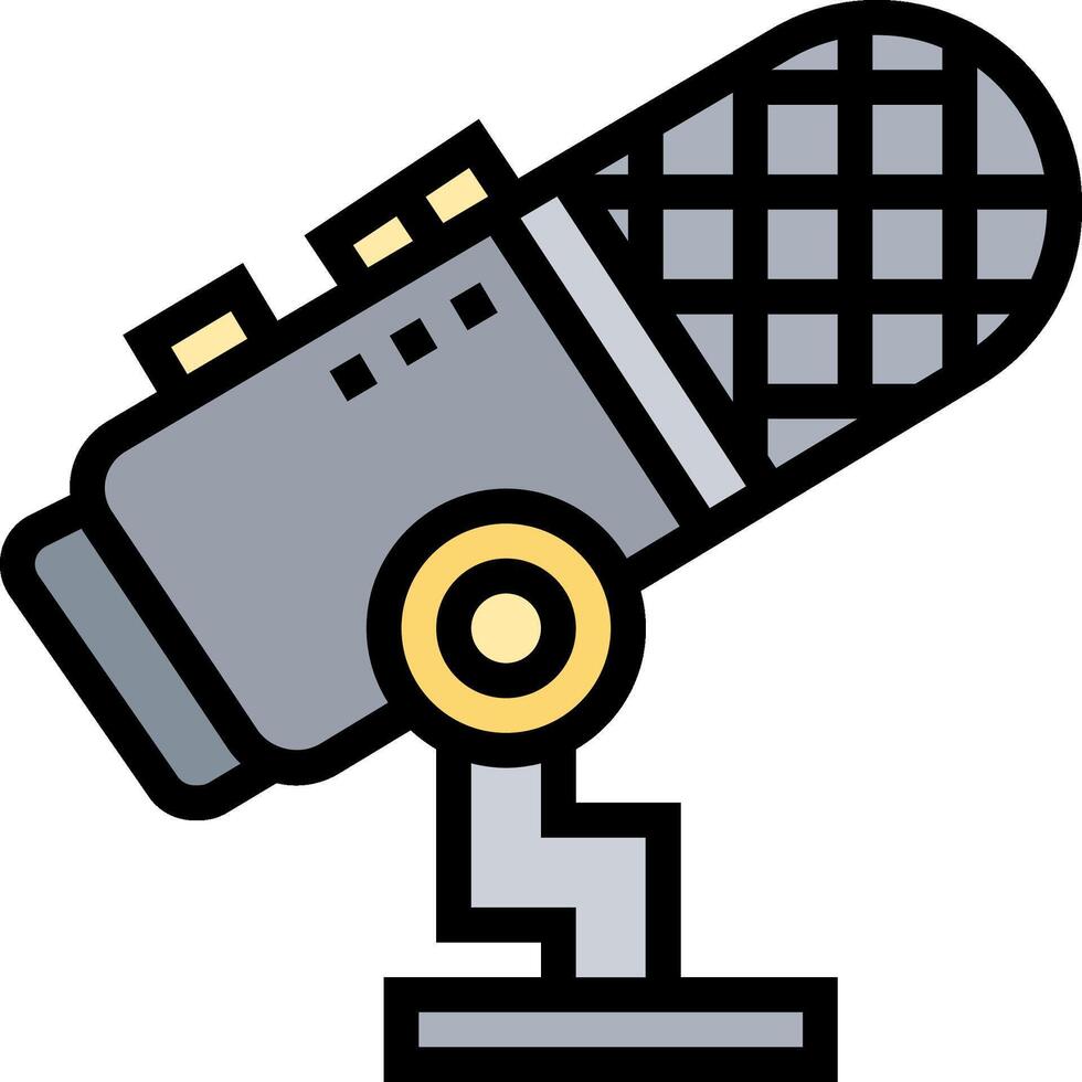A microphone icon on a white background vector
