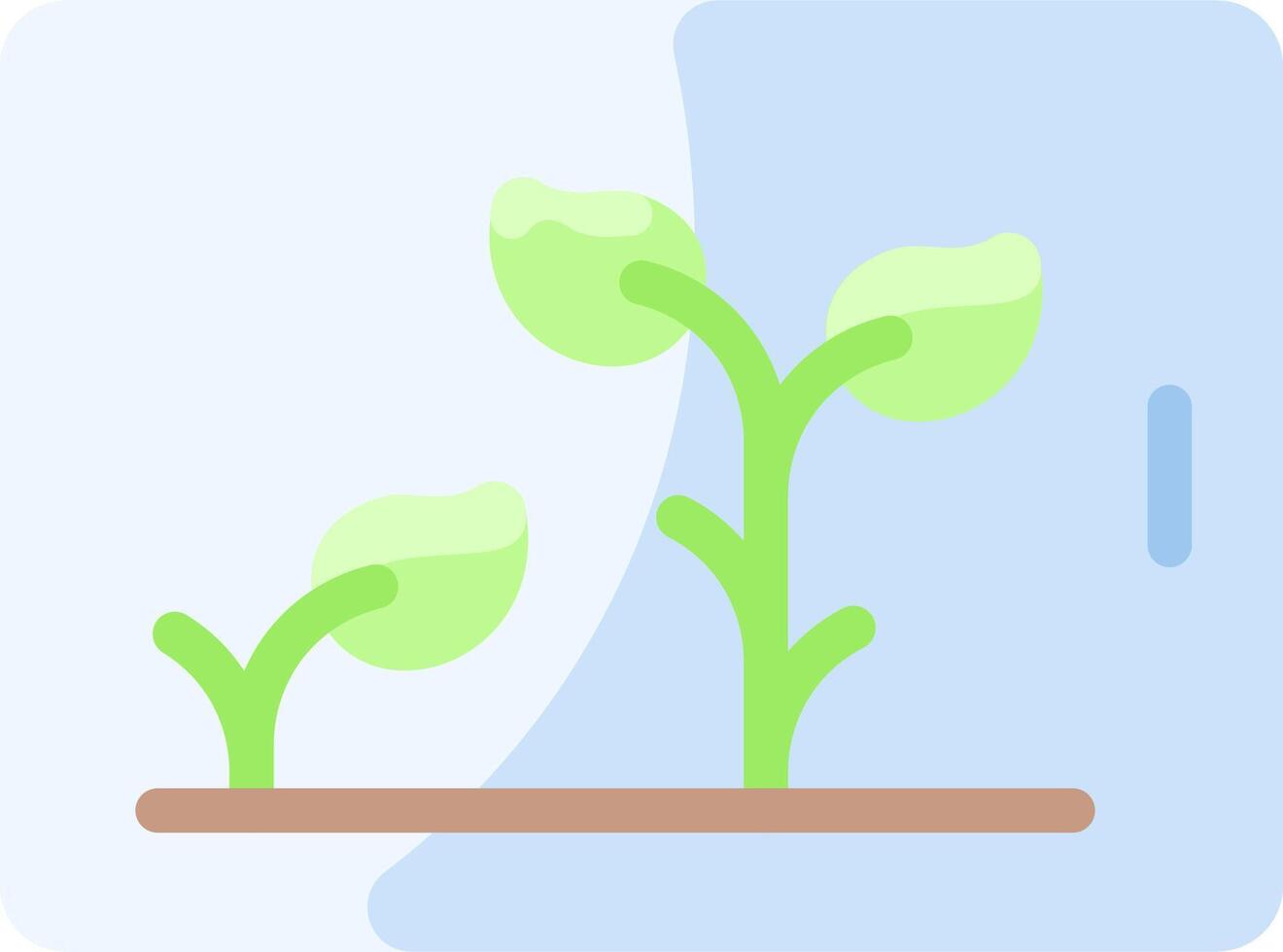 A plant growing in a container vector