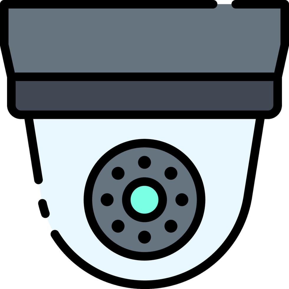 A surveillance camera icon on a white background vector
