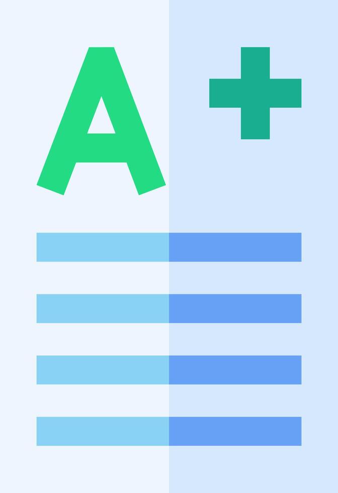 A - online test prep vector