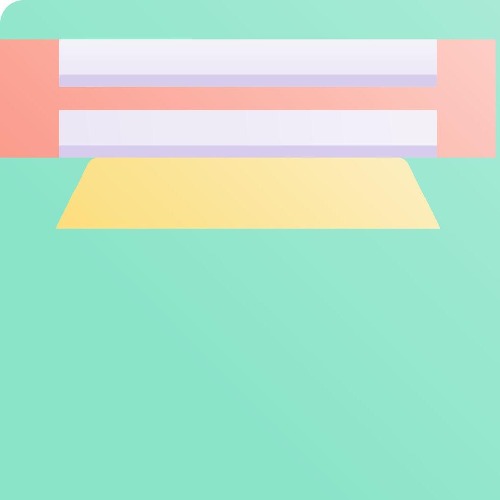 A flat icon of a printer on a green background vector