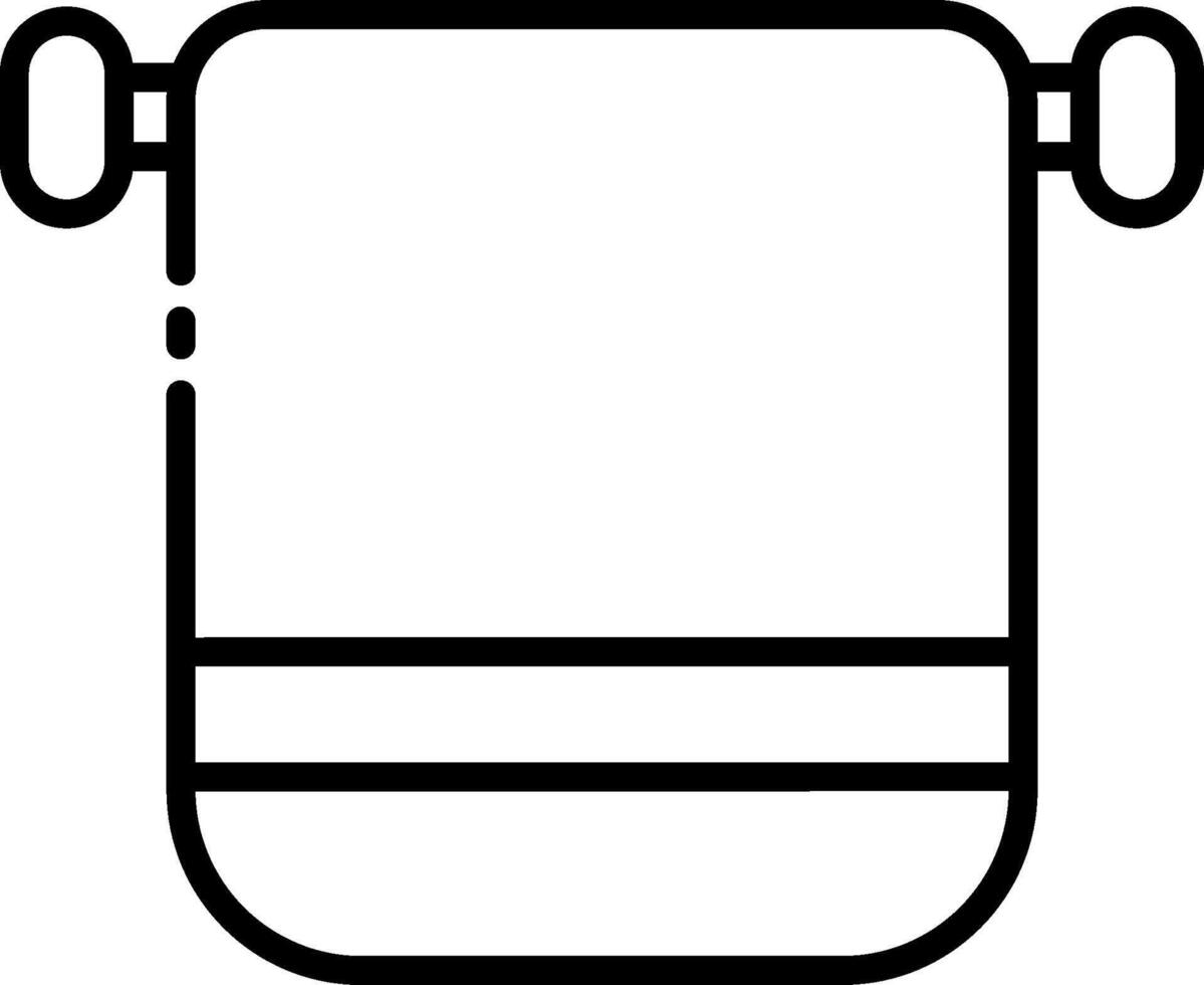 A black and white illustration of a toilet paper roll vector