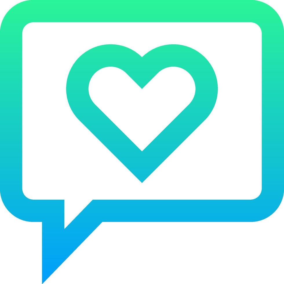 A speech bubble with a heart in it vector
