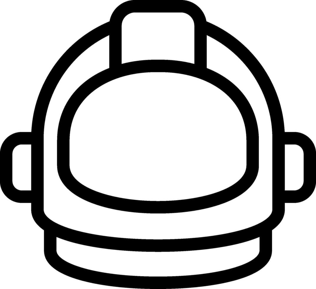 An astronaut helmet icon on a white background vector
