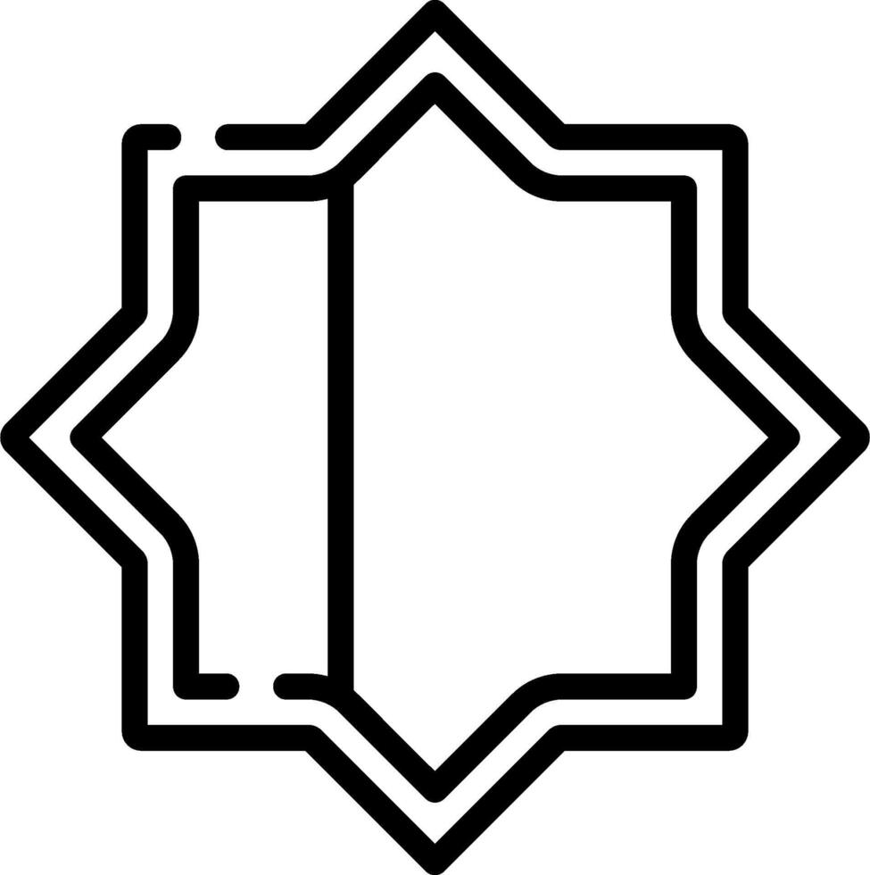 A black and white logo of a star vector