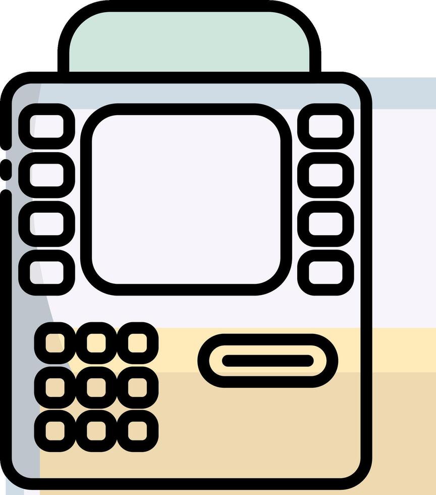 An icon of a cash register vector