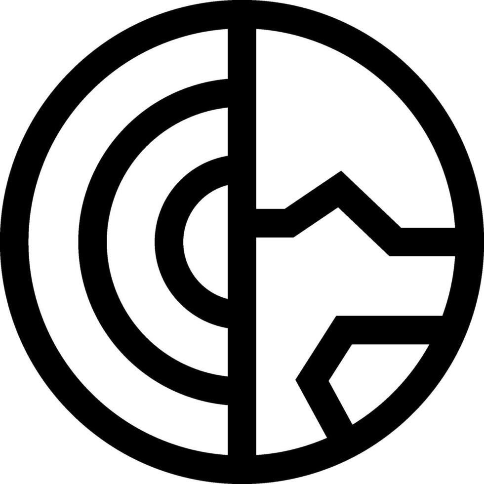 The logo for the radio station is shown in black and white vector