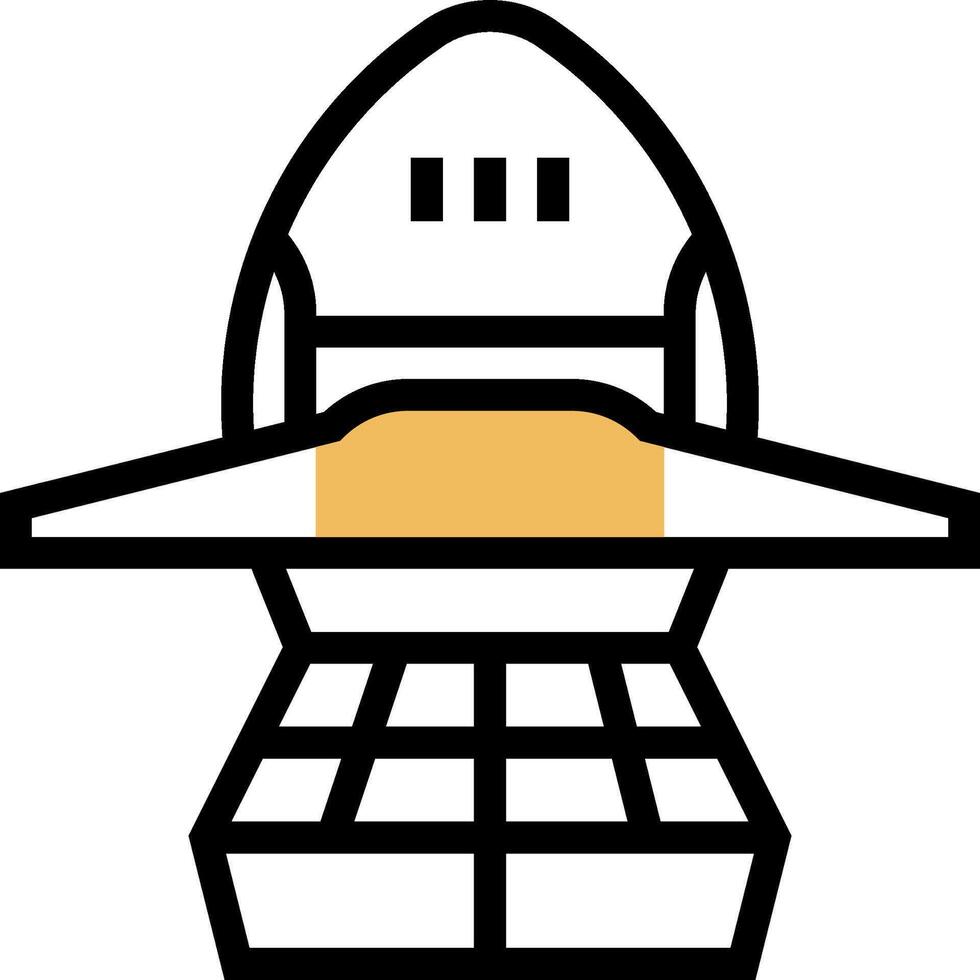Space shuttle icon vector