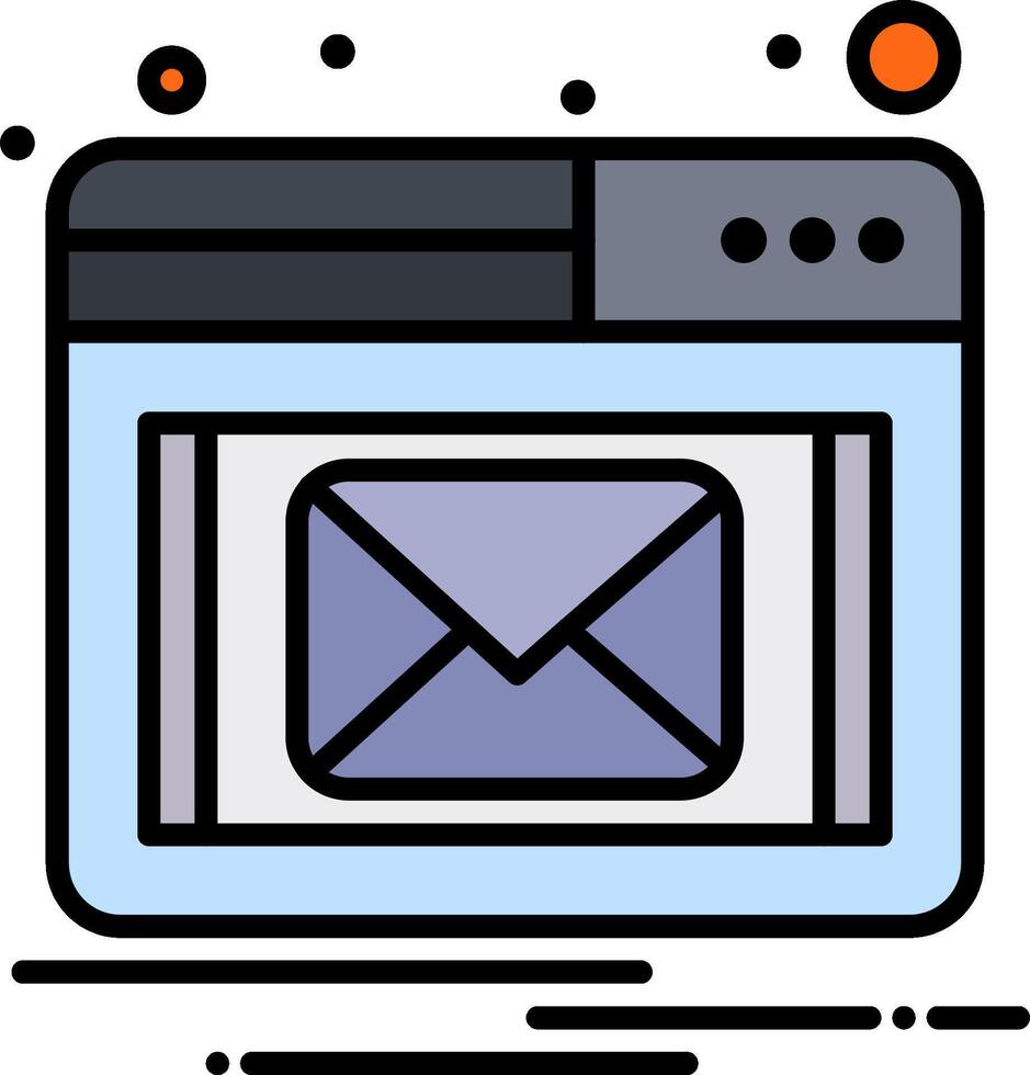 Email icon with a mail envelope vector