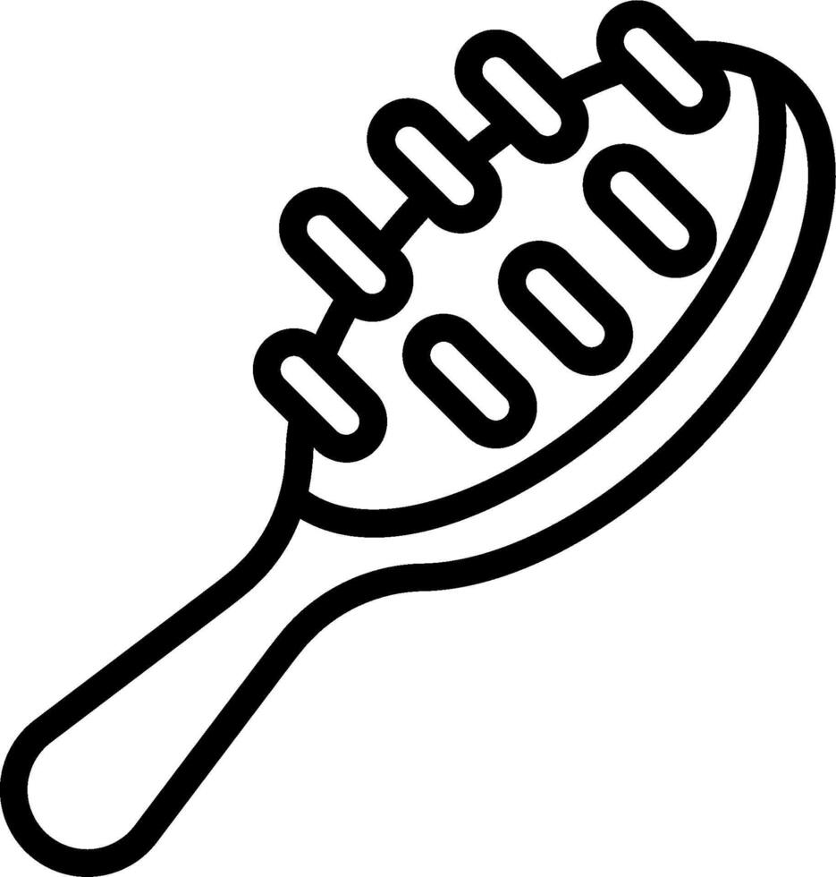 Hair brush icon illustration vector
