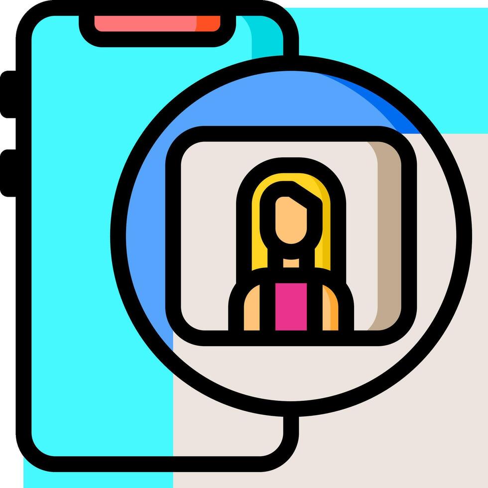 Mobile app design icon vector