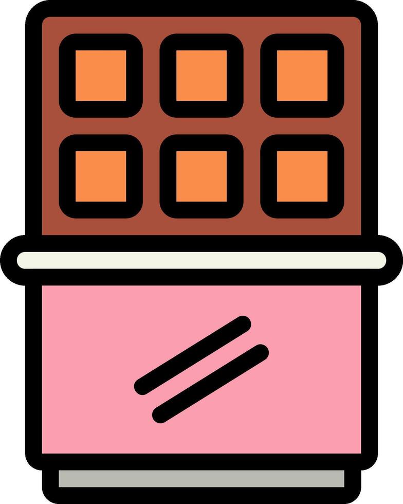 Chocolate bar icon vector