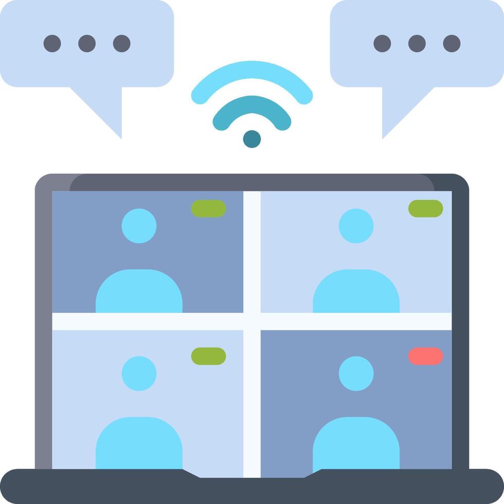 conferencing with chat vector