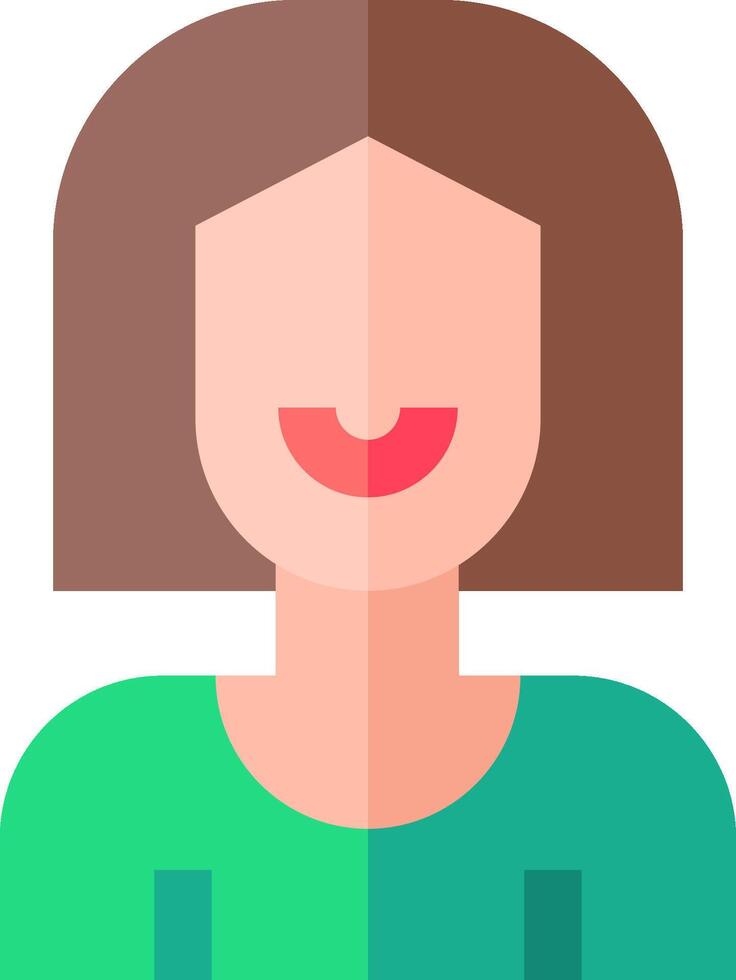 A woman with a smile on her face vector