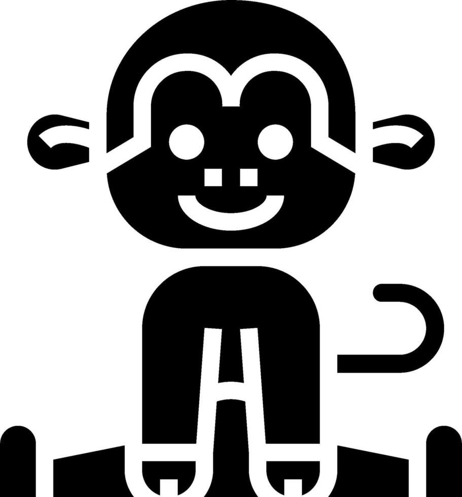 A black and white monkey riding a bike vector