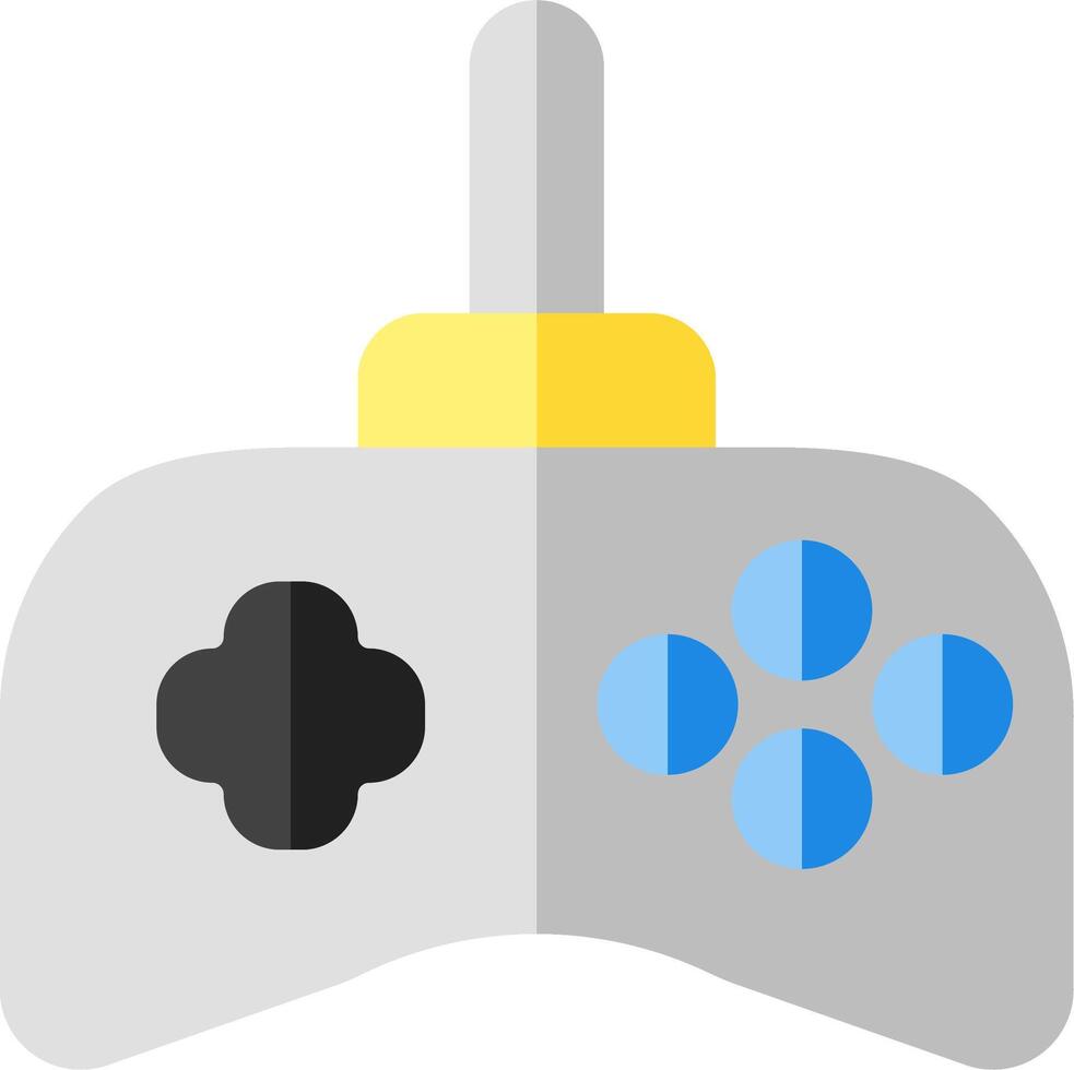 A game controller with two buttons on it vector