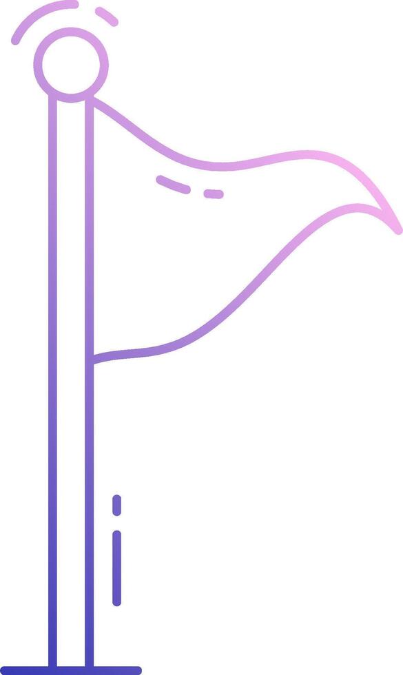 A flag with a purple and white background vector