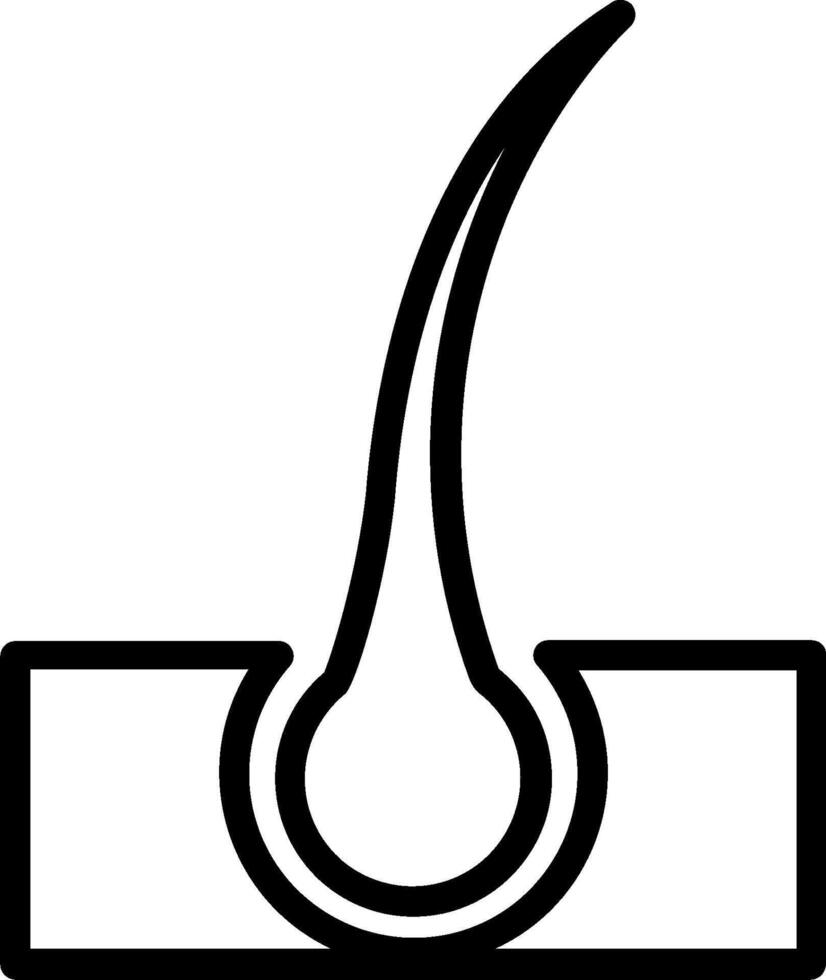 A black and white drawing of a nail vector