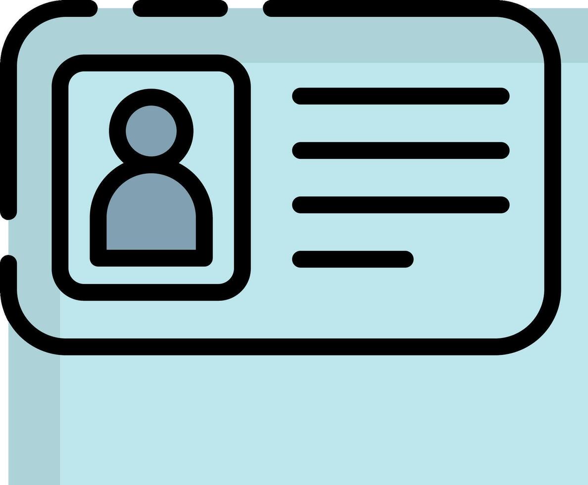 An icon of a person in a passport vector