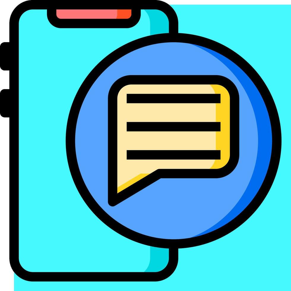 Chat with your friends on your phone vector