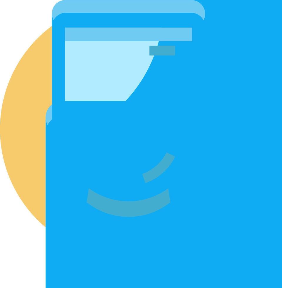 A blue car with a smiley face on it vector