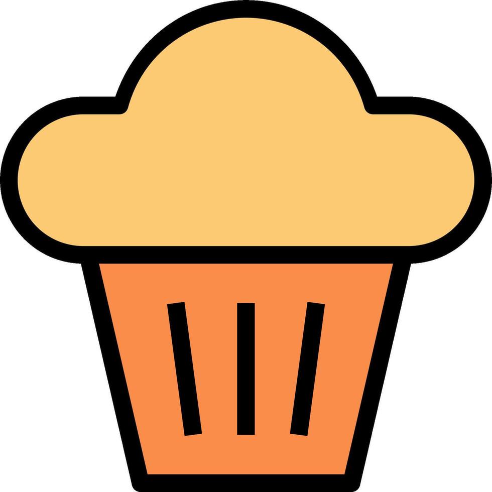 A cupcake icon on a white background vector