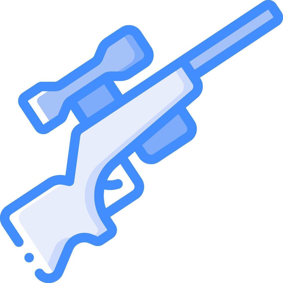 A rifle with a scope and a scope vector