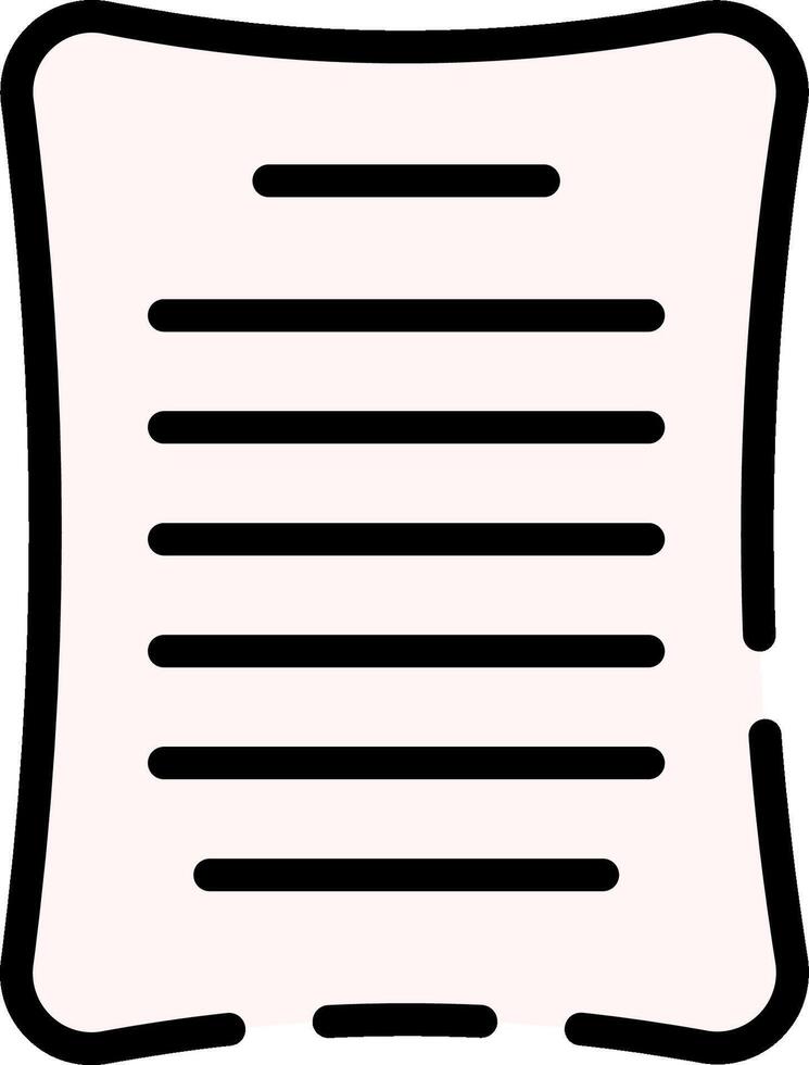 A sheet of paper with lines on it vector