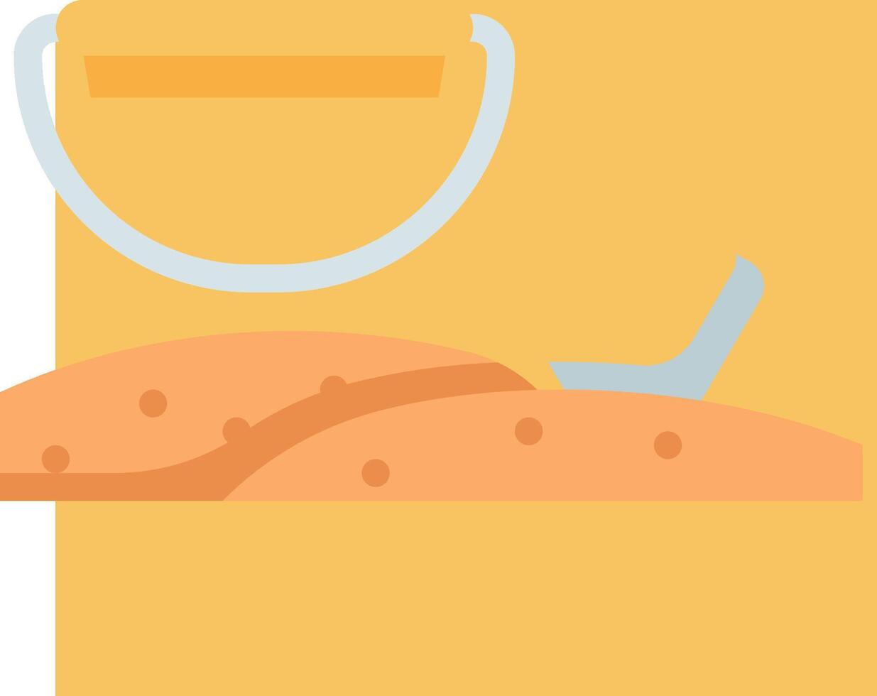 A yellow bag with a mask and a spoon vector