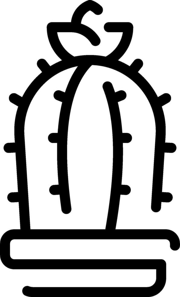 A cactus plant icon on a white background vector